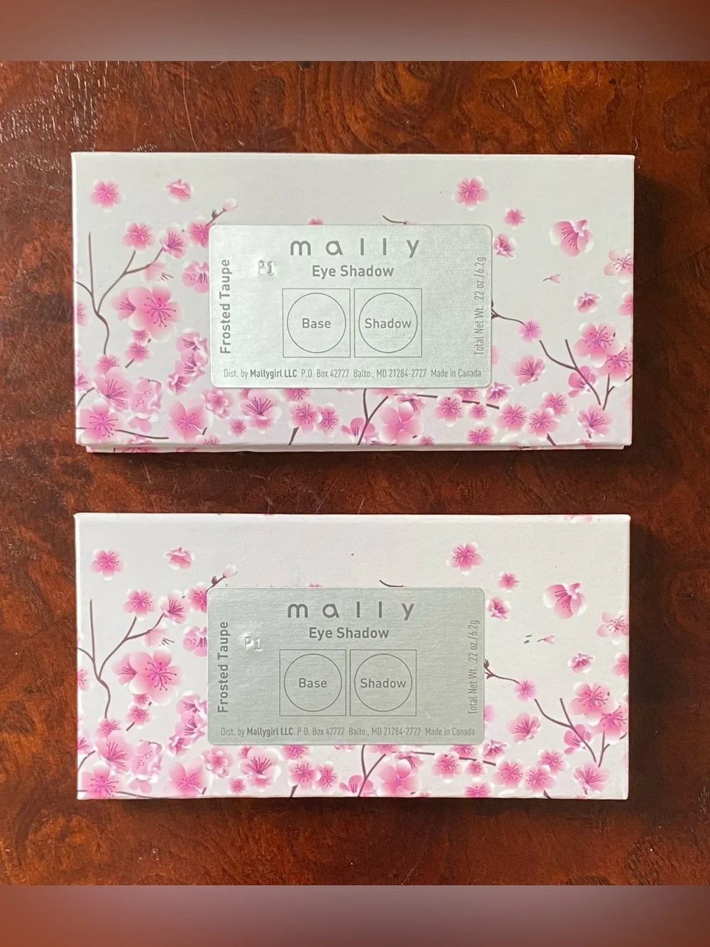 Mally Beauty Eyeshadow Pallet, Frosted Taupe, set of 2